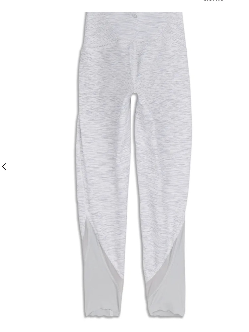 Lululemon Wunder Under Crop II *Roll Down Scallop* We Are From Space Nimbus Sz 6 - Picture 5 of 13